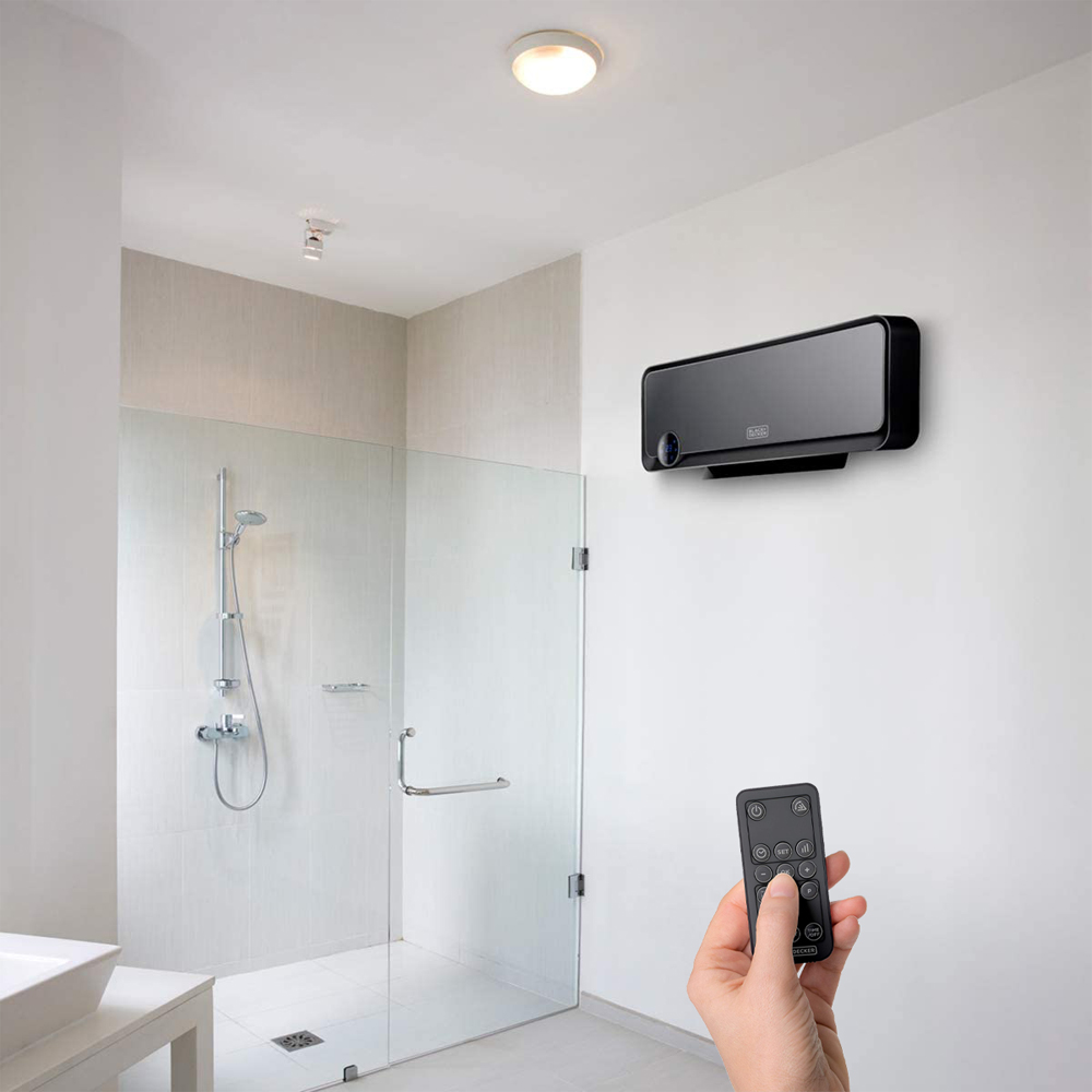 Termoventilatore Ceramico BLACK DECKER 2000W - Telecomando e Supporto a Parete